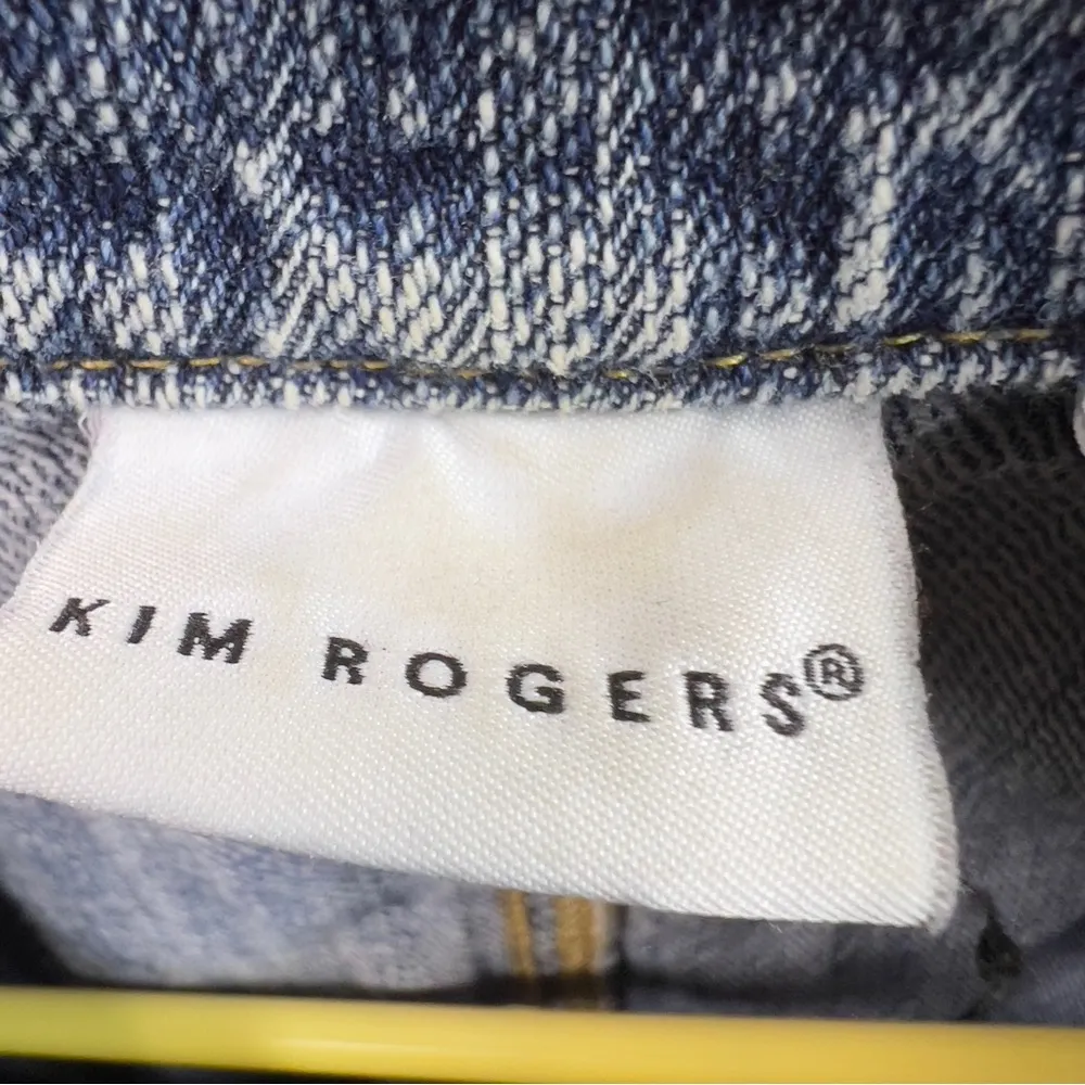 Kim Rogers Size Small Vintage Acid Washed Blue Denim Long Sleeve Jacket … - Image 6