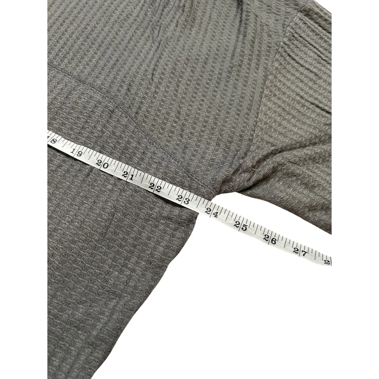 CHASER Womens Thermal L/S Drop Shoulder Pullover Hoodie M flax‎ - Image 5