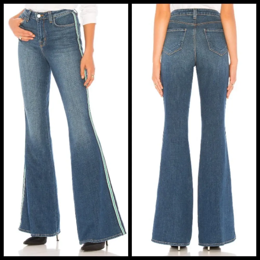 💕L'AGENCE💕 Solana High-Rise Flare Side Stripe Jeans 25 - Image 3