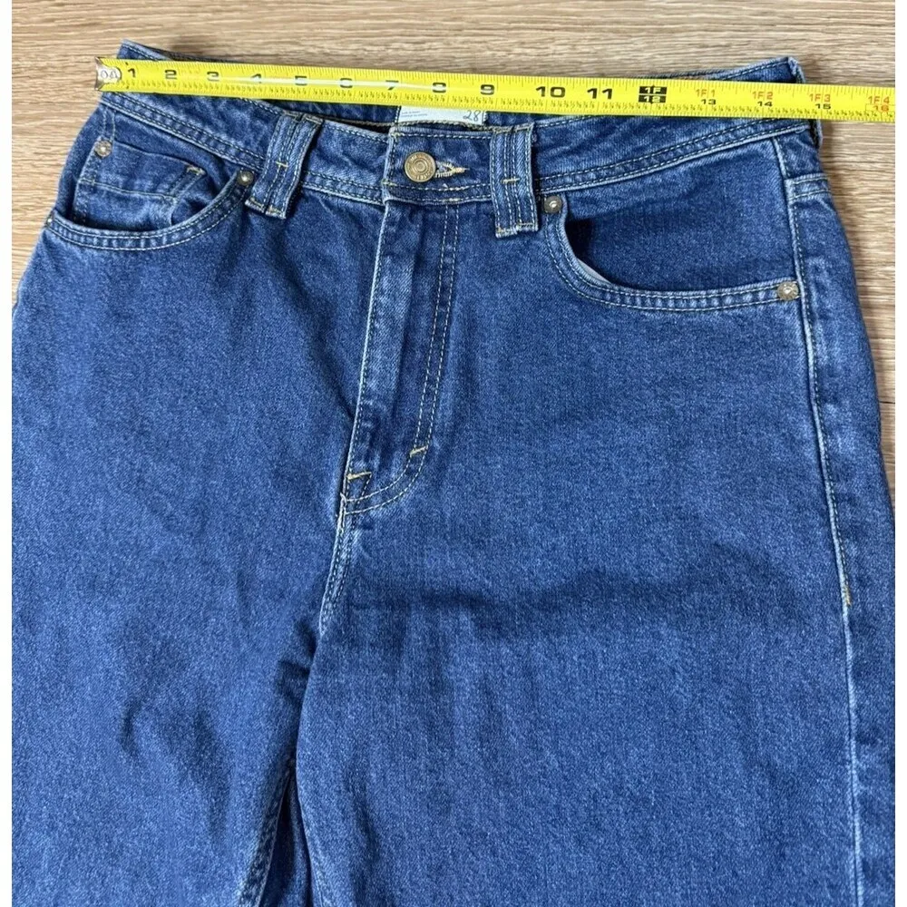 We The Free Jeans Womens 28 Dark Indigo Curvy High Rise Vintage cut Free People - Image 5