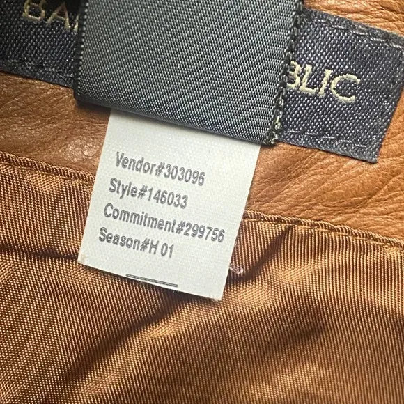 Vintage Y2K Banana Republic Tan Genuine Leather Skirt Aline Feminine Capsule - Image 10