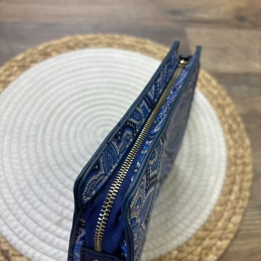 Liberty Of London Blue Toiletry Cosmetic Bag Wristlet - Image 2