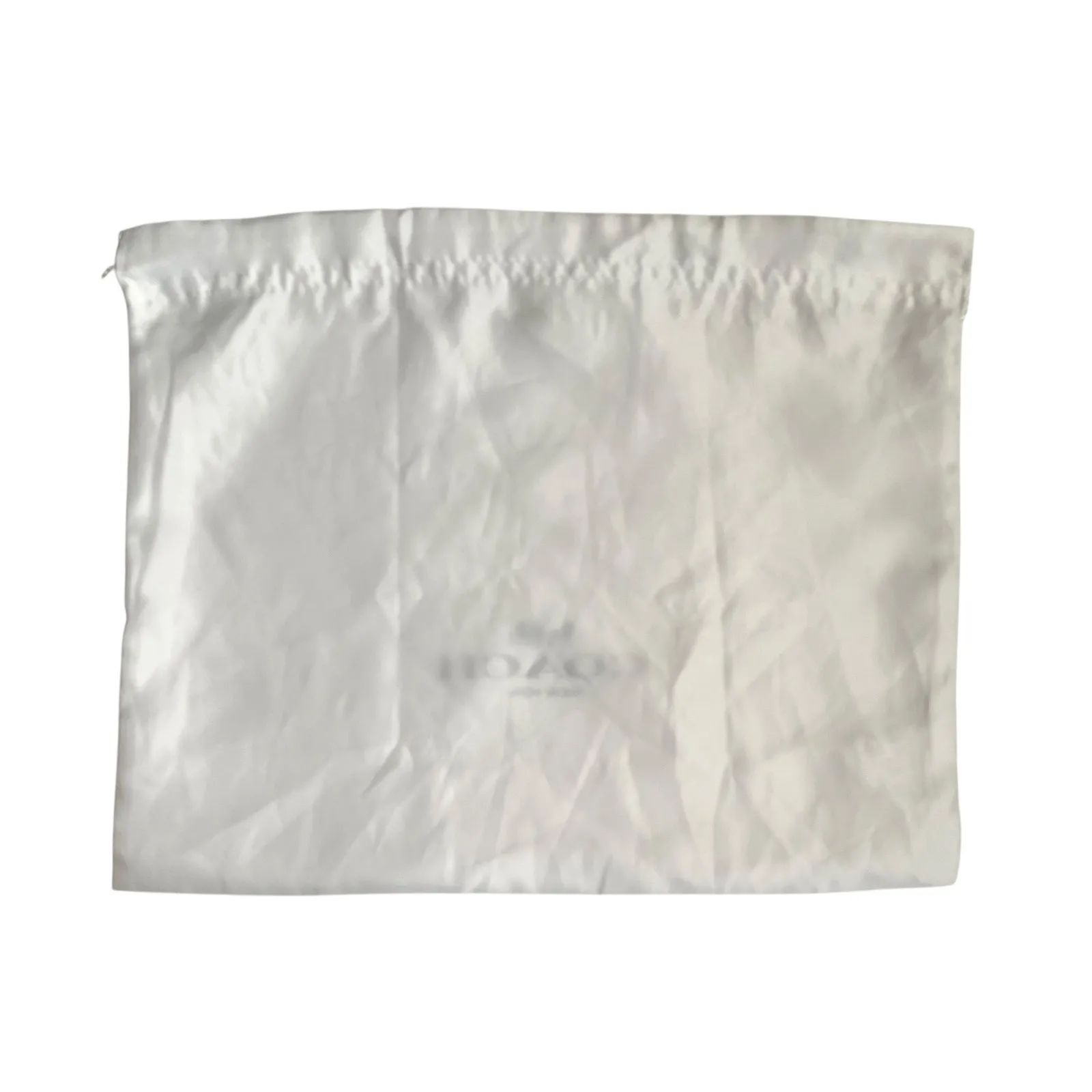Coach White Satin Drawstring Dust Bag Protective Storage Cover Sleeper 13.5"x11" - Image 2