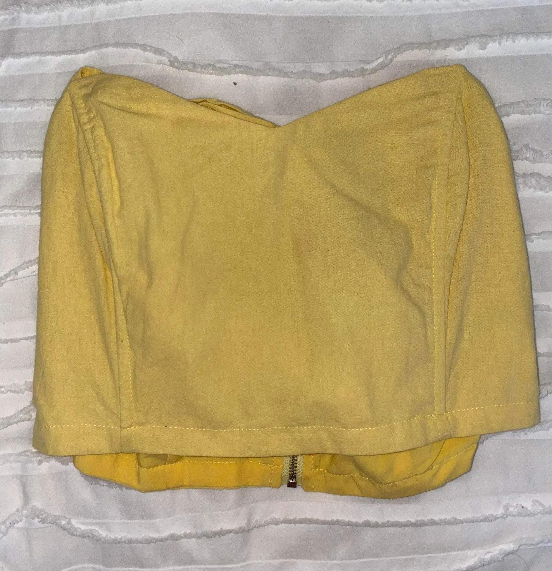 These Three Boutique Yellow Crop Top - Image 4