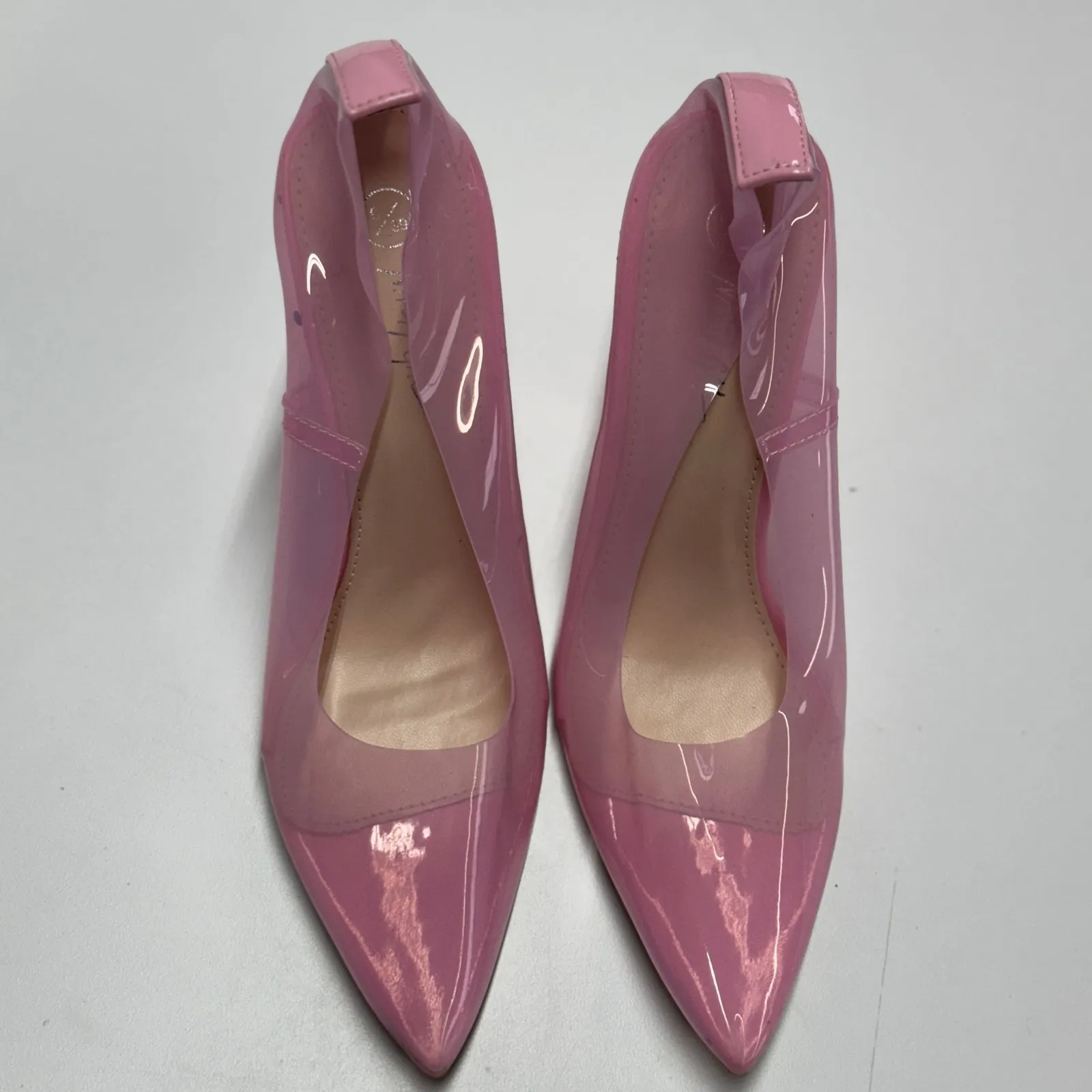 Nasty Gal Heels Womens 6 Pink Pointed Toe Block‎ Heel Barbie Core - Image 2