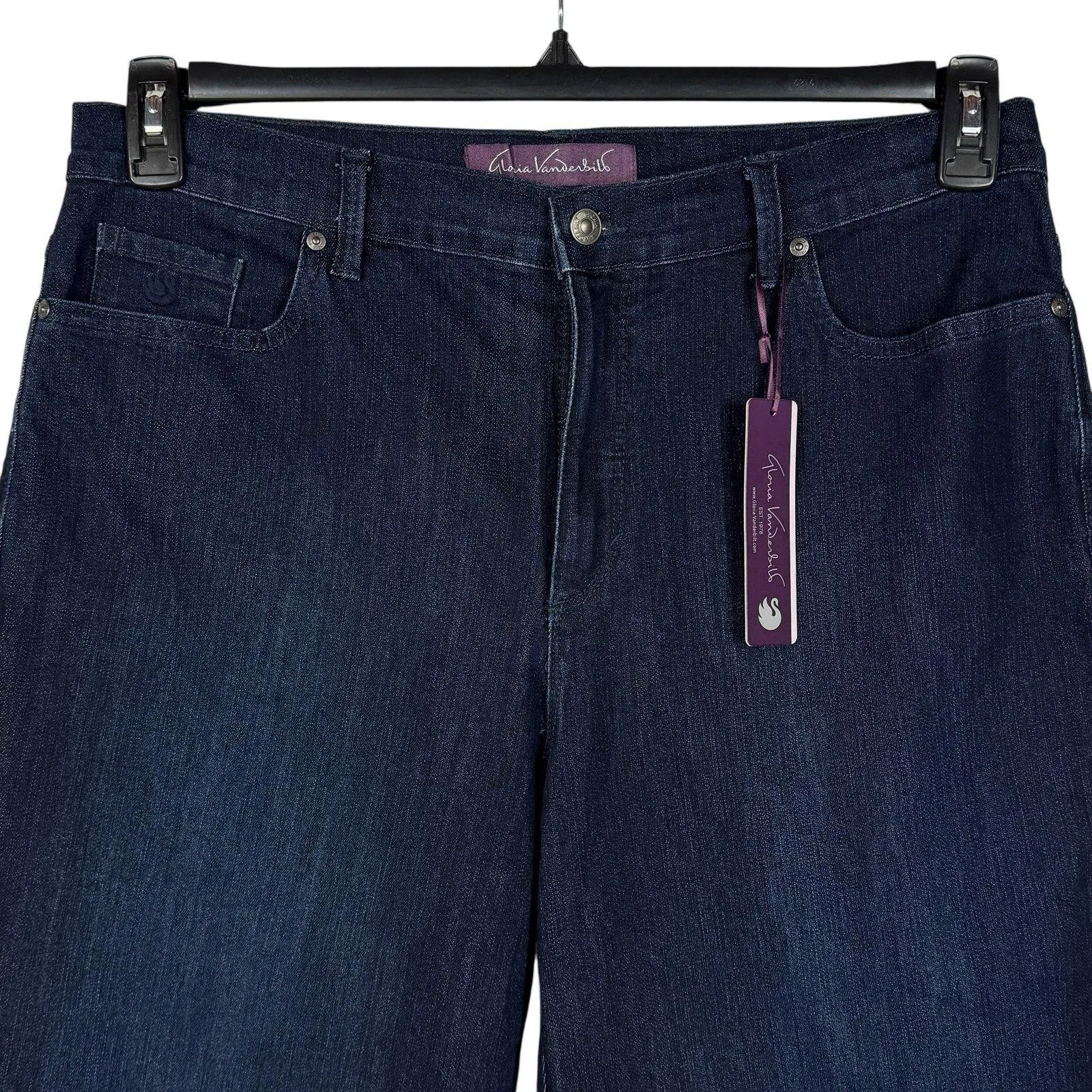 Gloria Vanderbilt SZ 16 Amanda Tapered Jeans Heritage Fit Classic Rise Stretch - Image 2