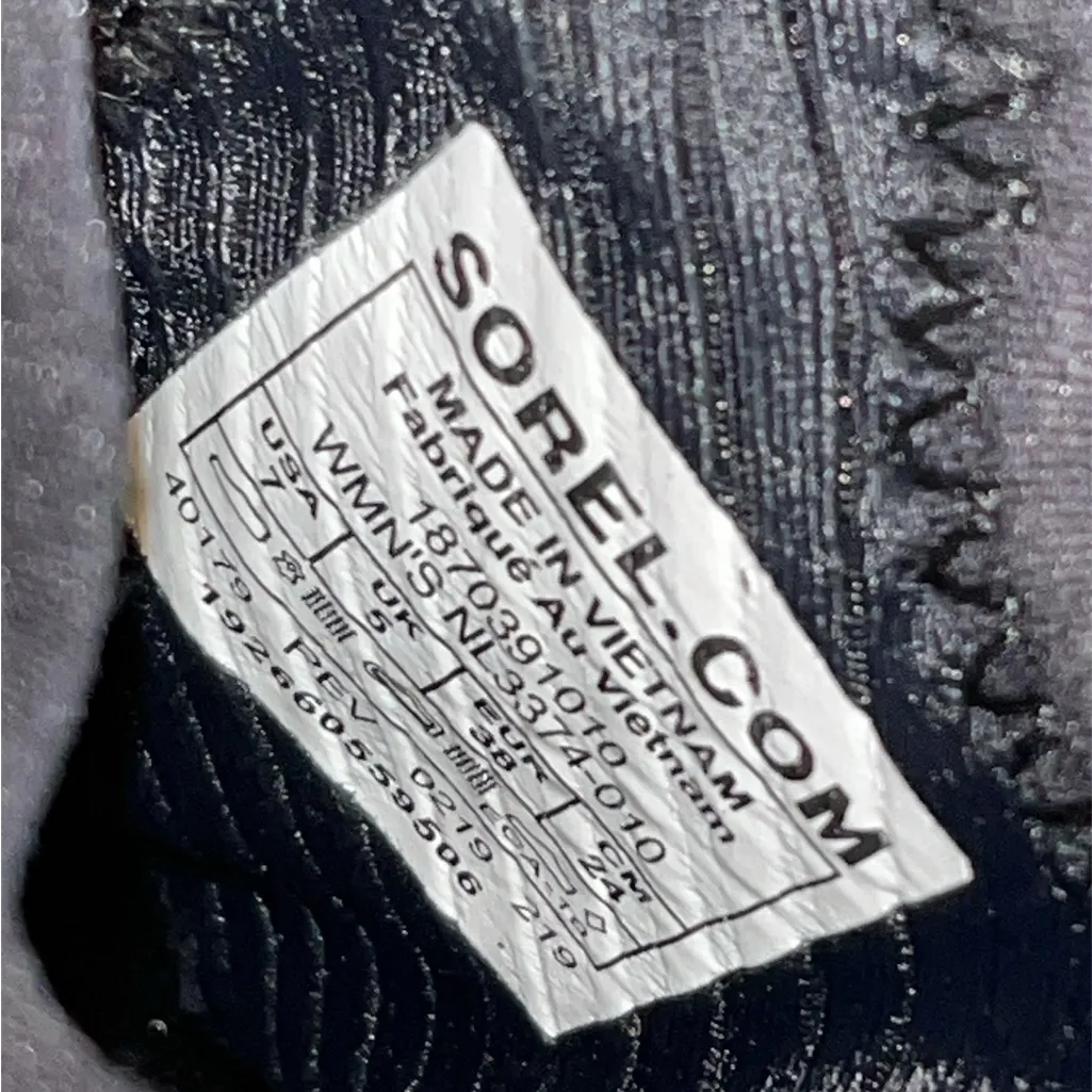 Sorel Kinetic Sneakers size 7 black - Image 8