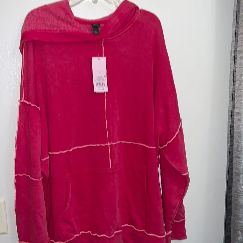 New XL Wild Fable New Pink Hooded Sweatshirt - Image 3