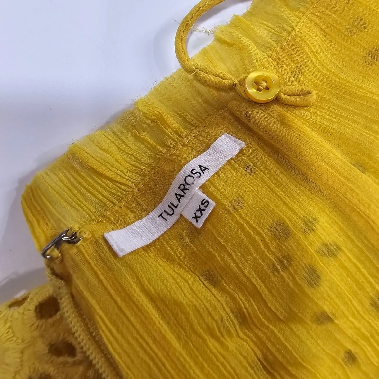 Tularosa Jordina Mini Dress in Cardinal Yellow XXS - Image 11