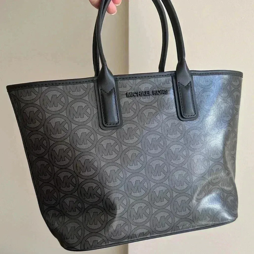 MICHAEL KORS Jodie Small Logo Jacquard Tote Bag Small Tote - Black MSRP $348 NWT - Image 6