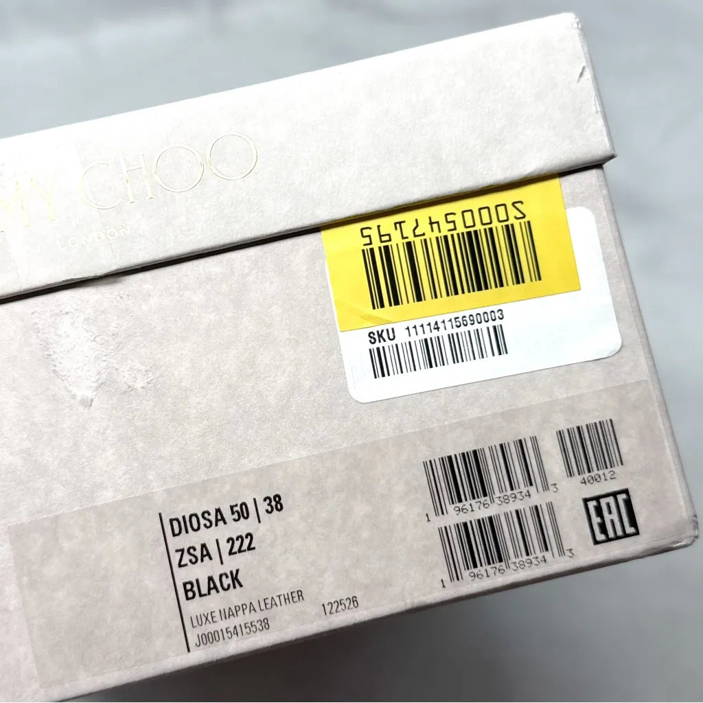 NEW Jimmy Choo Diosa 50 Braided Square Toe Low Kitten Heel Mule Sandals Black 38 - Image 11