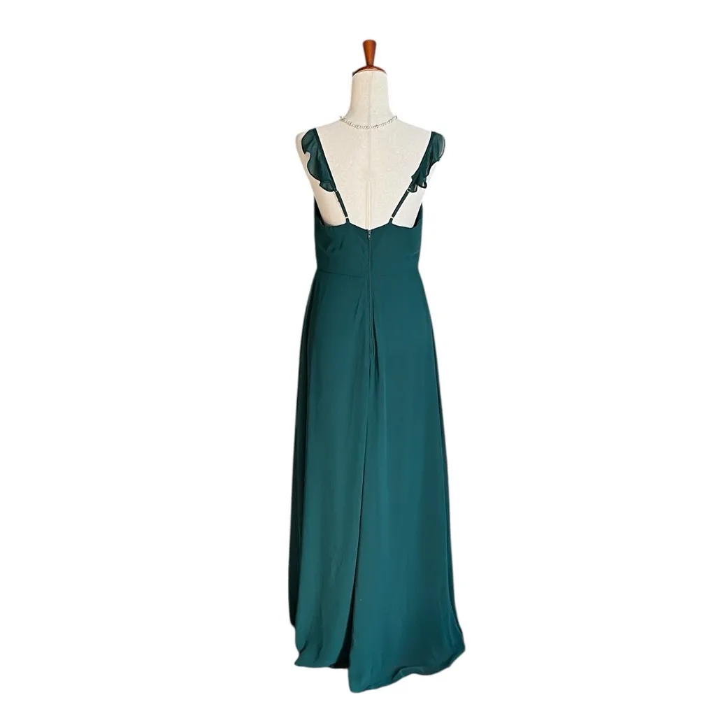 Birdy Grey Adelle Formal emerald green Maxi Dress with Slit - Image 7