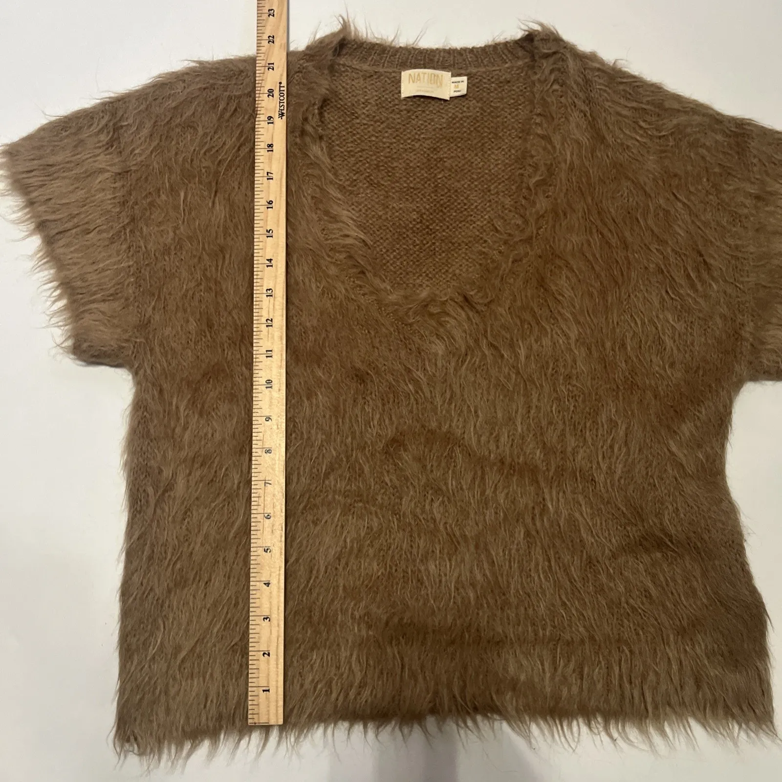 NATION medium Short Sleeve Alpaca Hair Short Sleeve Sweater - Image 5