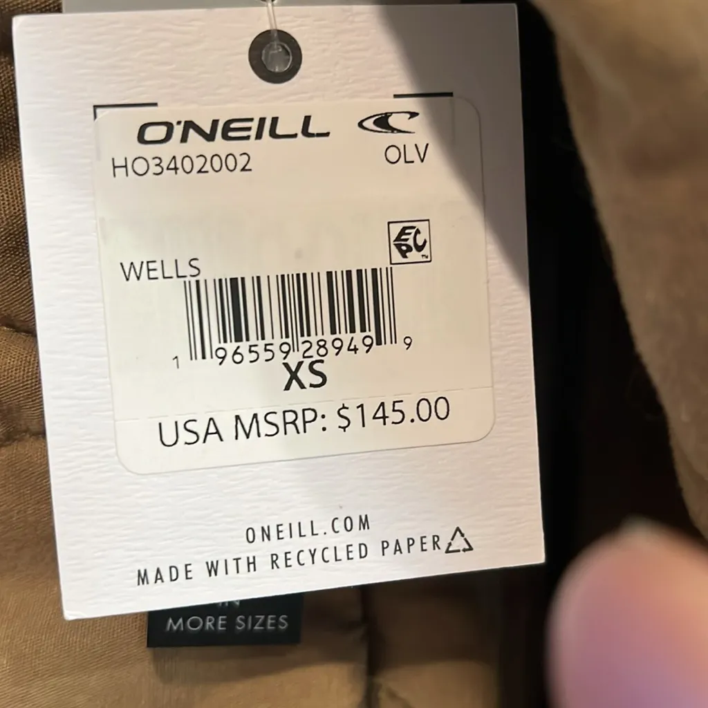 O’Neill Wells jacket NWT size XS - Image 3