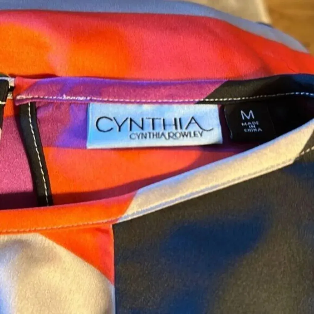 𝅺CYNTHIA Rowley Crew‎ Neck 3/4 Sleeve Blouse - Image 3