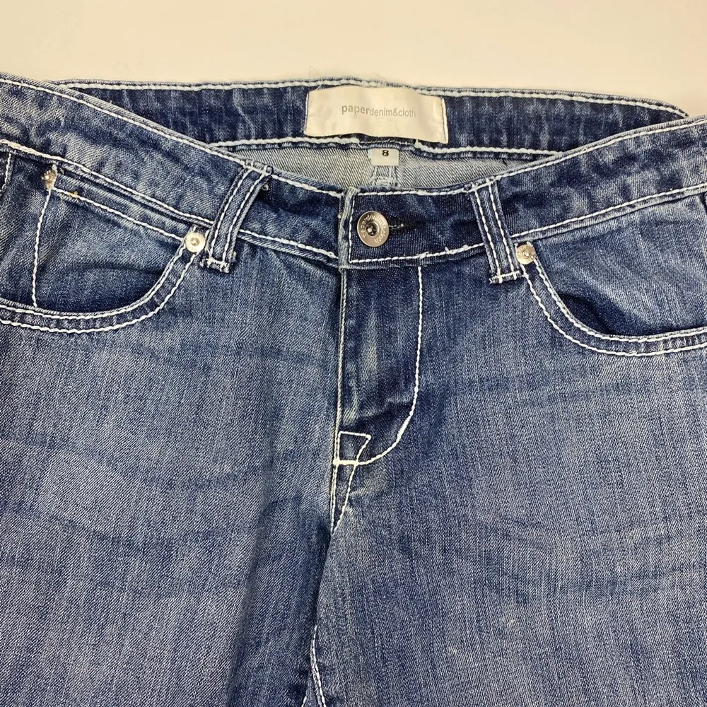 Paper Denim & Cloth Straight Leg Denim Jeans Size 8 - Image 6