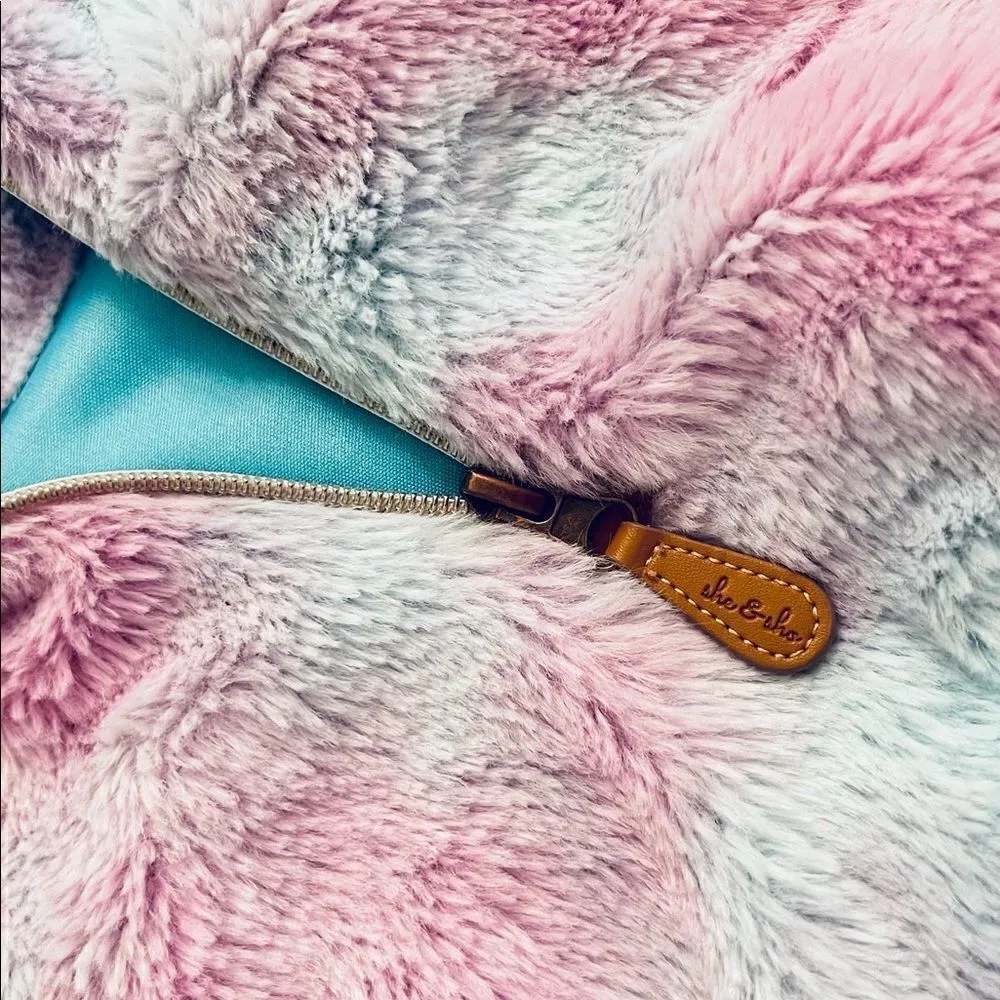 She & Sho Clothing Co Watercolor Ultra Soft Cotton Candy Sherpa Small - Image 3
