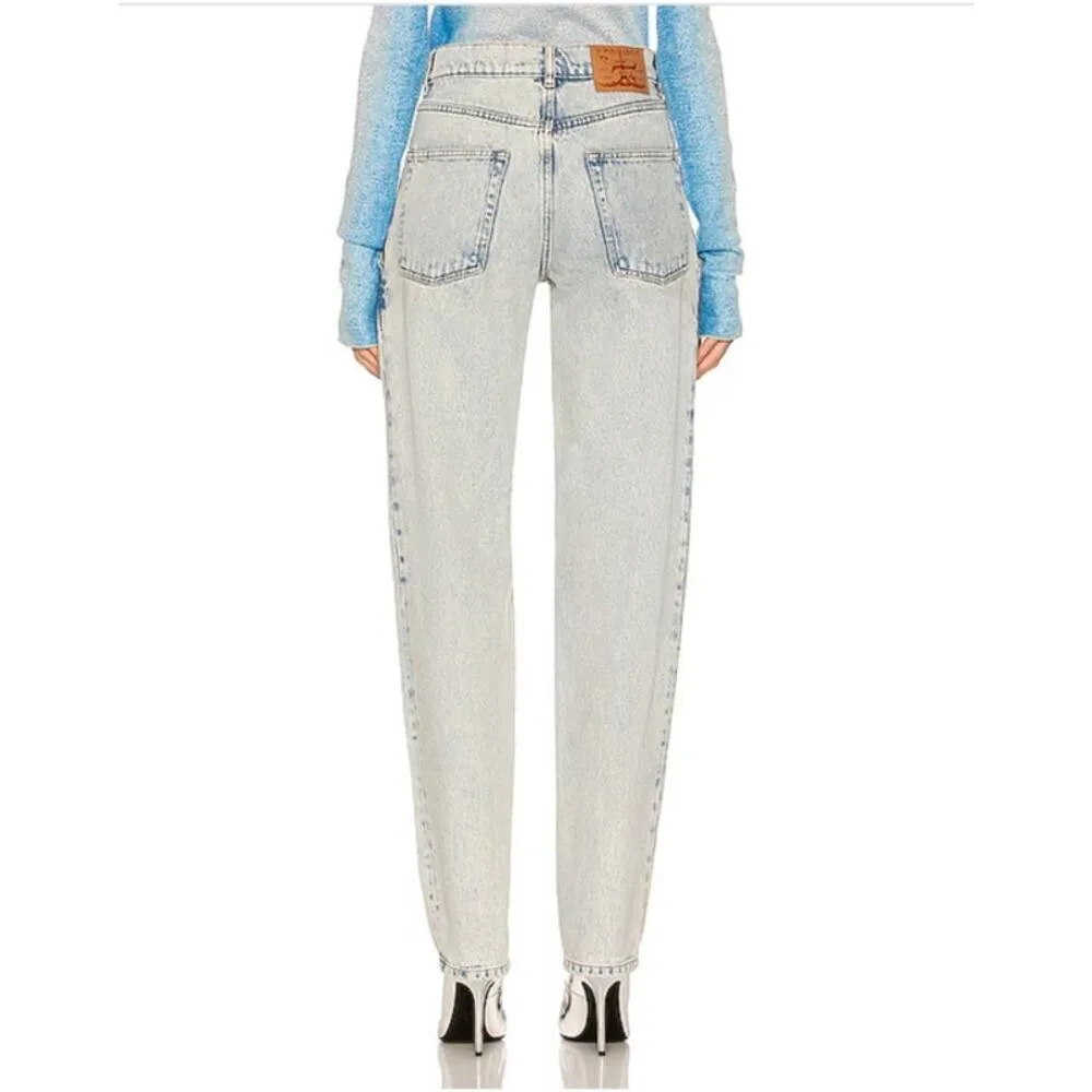 Y/PROJECT Cutout Rhinestone Skinny Blue Size 24 - Image 8