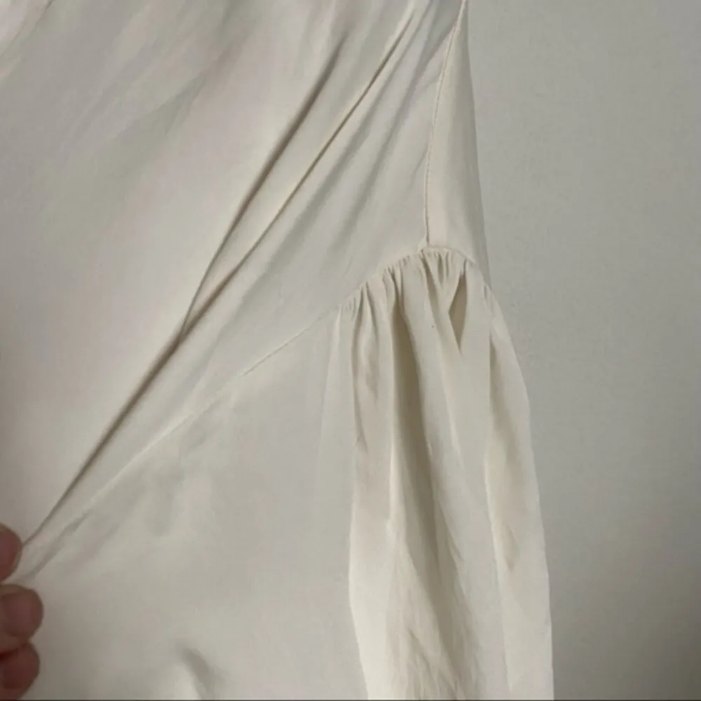 Vince • Ruched Back Split Neck Blouse - Image 92