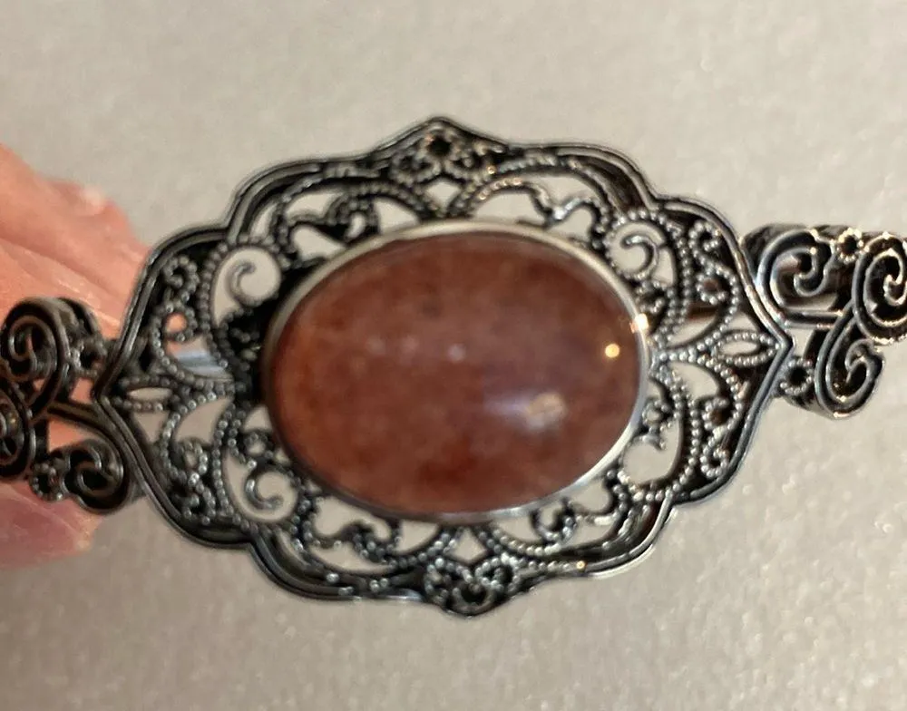 Strawberry Quartz Charm Bracelet. NWOT Sterling Silver. - Image 3