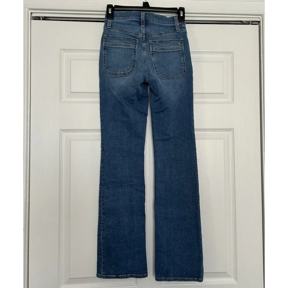 Madewell Women's Kick Out Full-Length Jeans Blue Mid Rise Size 23T - Image 6