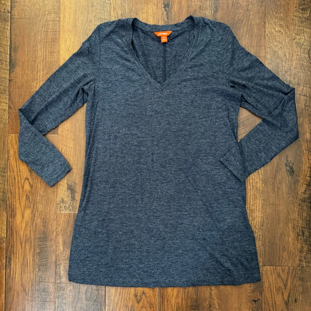 JOE FRESH blue v-neck tunic, size M - Image 2