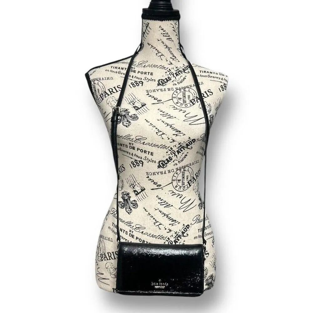 Kate Spade New York Cedar Street Patent Aster Crossbody Bag Black - Image 2