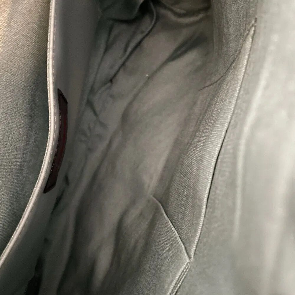 HOBO International VTG Purse Red Brown Polished Leather Bag Zip Two Handles - Image 14