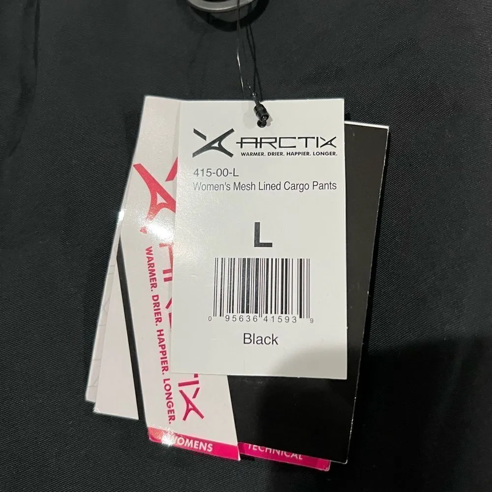 Arctix Women's Mountain Premium Cargo Snowboard Pants, Large, Black Black - Image 8