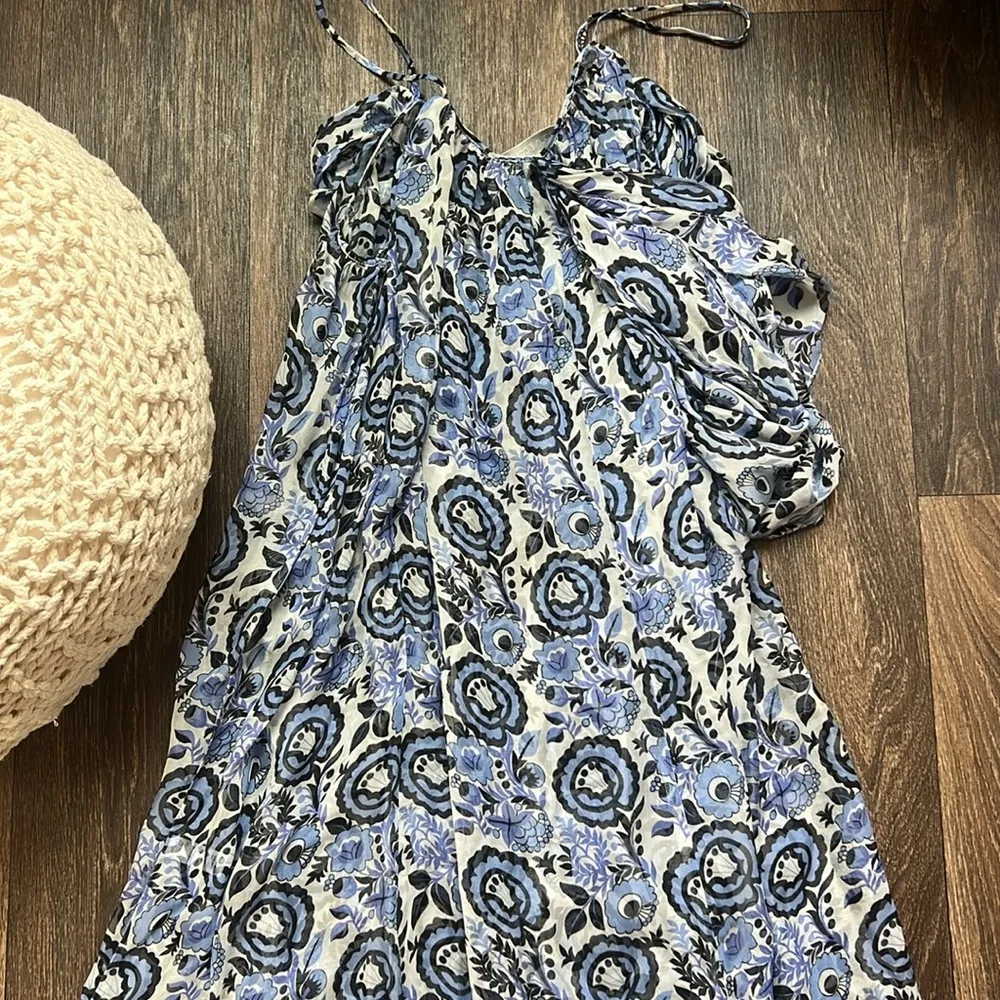Caroline Constas Silk Printed Maxi Dress Size M - Image 5