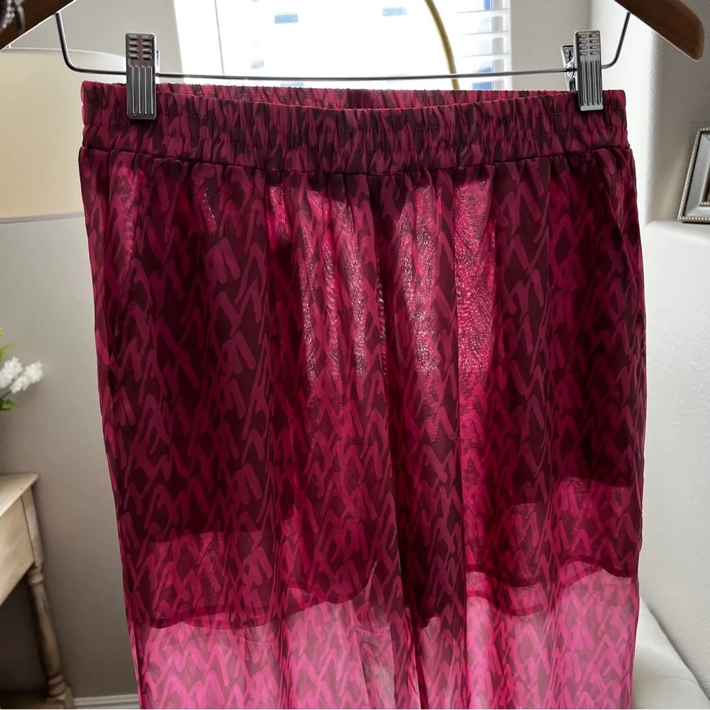 Calvin Tran NWOT Pink sheer pants. Size medium - Image 6