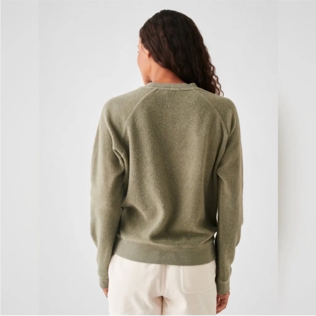 Faherty Surfside Beach Organic Cotton Blend Reverse Fleece Sweatshirt Sea Spray - Image 11
