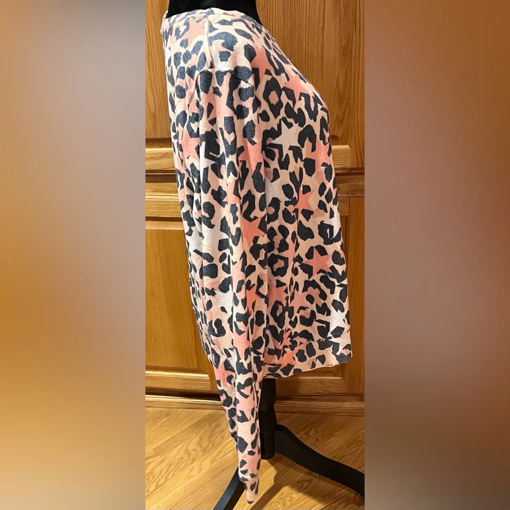 WILDFOX Stars & Spots Baggy Beach Jumper Vintage Varsity Crew Neck Sweatshirt XL - Image 8