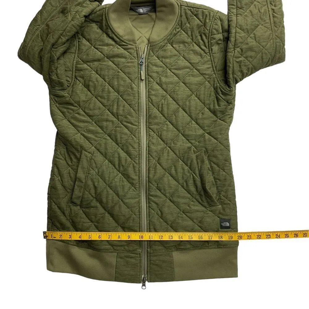 The North‎ Face Women's Mod Bomber Jacket Size M Green Full Zip Quilted Outdoor - Image 10