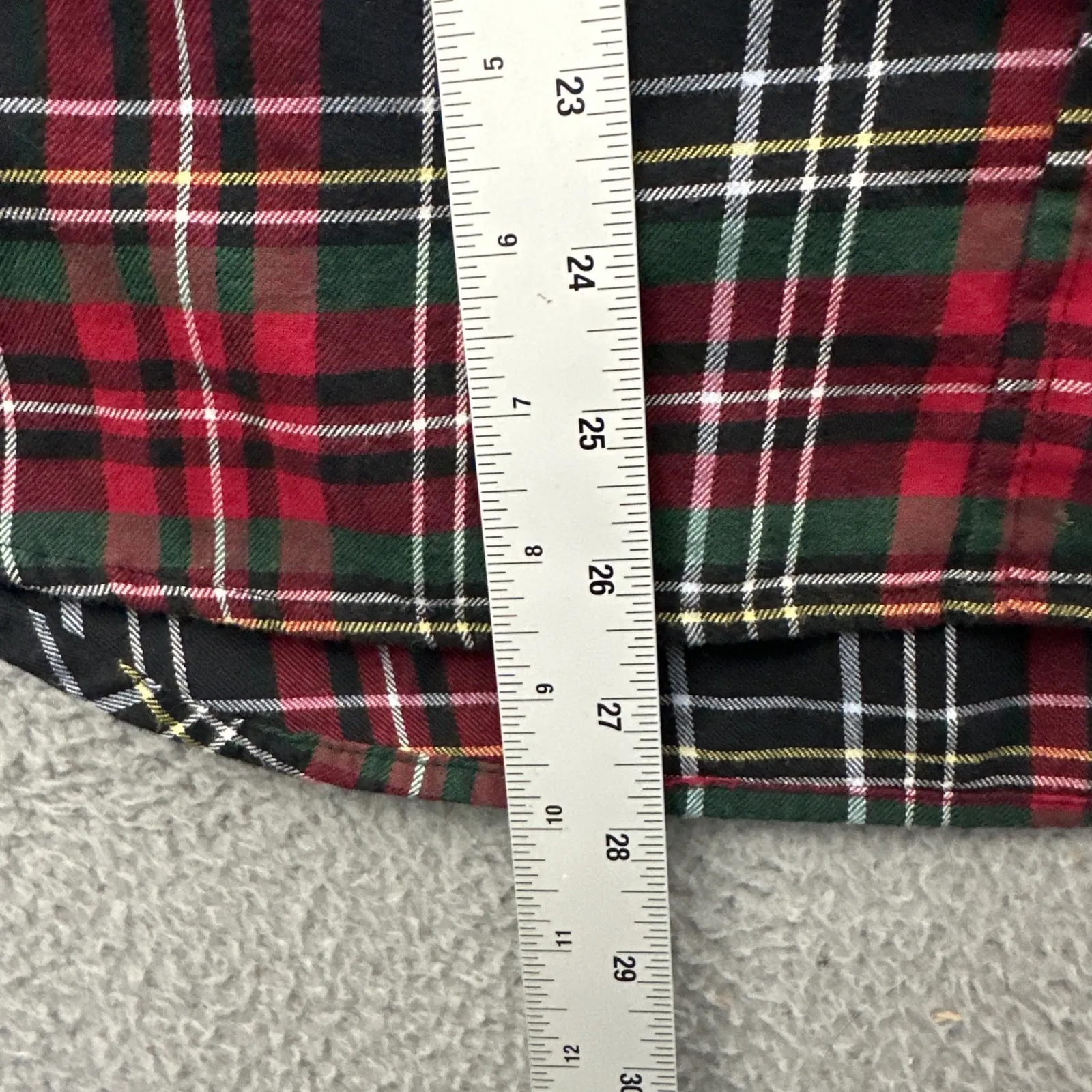 Gap Boyfriend Fit Tartan Plaid Flannel Holiday Christmas Preppy Women's Large - Image 7