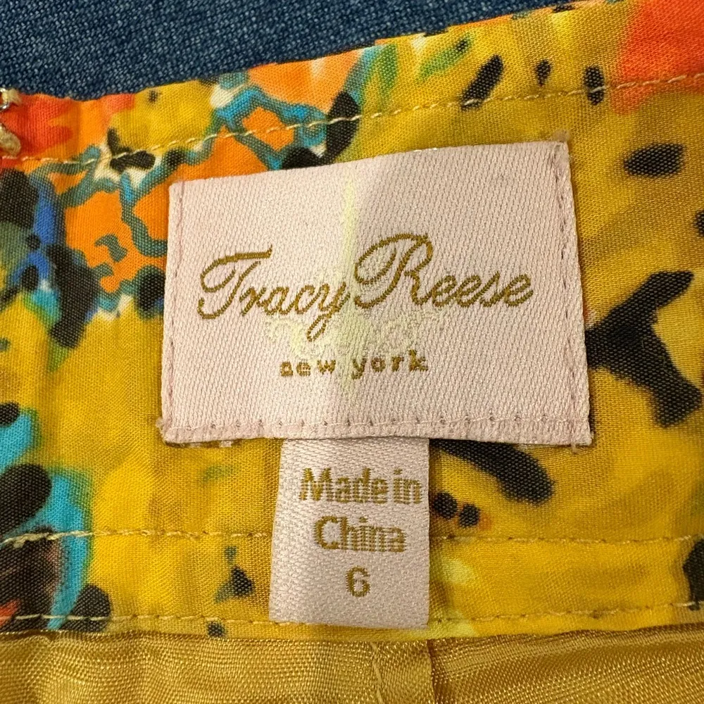 Anthropologie Tracy Reece Gainsborough yellow pencil skirt 6 - Image 4