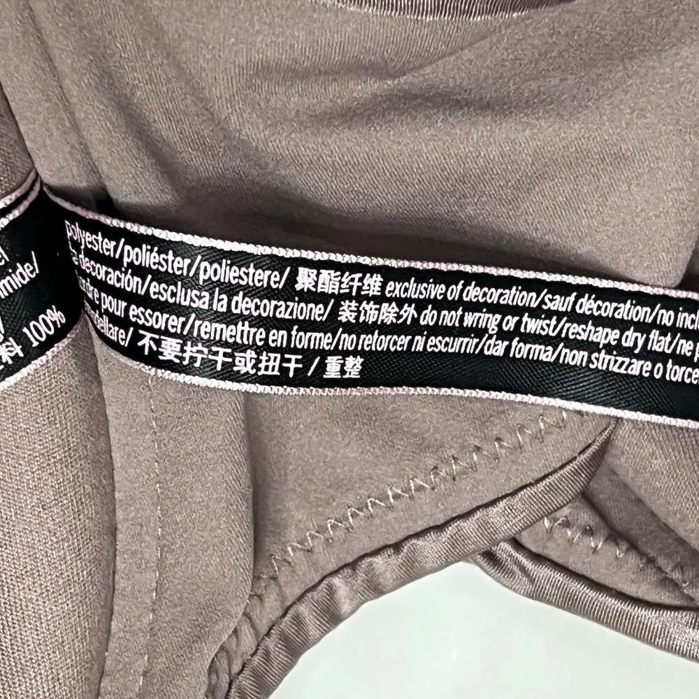 Victorias Secret Very Sexy Plunge Bra 34D Brown Racerback Push Up Padded Strappy - Image 12