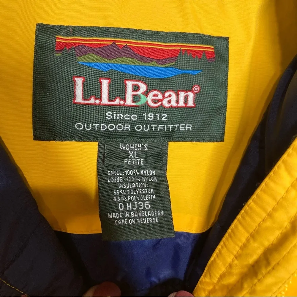 Vintage L. L. Bean petite women’s size large yellow - Image 3
