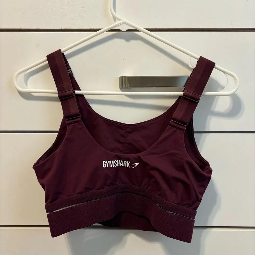 Gymshark Maroon Sports Bra - Image 3