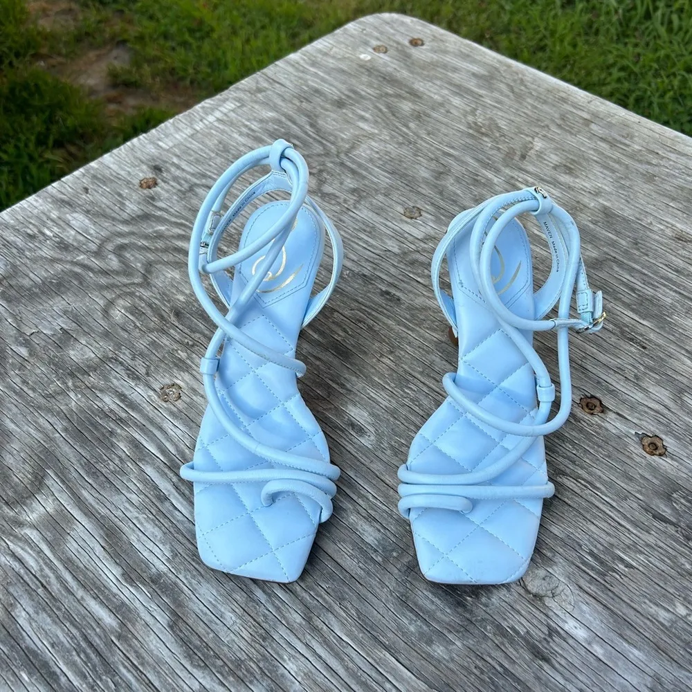 SAM EDELMAN Women's Maven Strappy Leather‎ Sandals Blue size 6.5 - Image 3