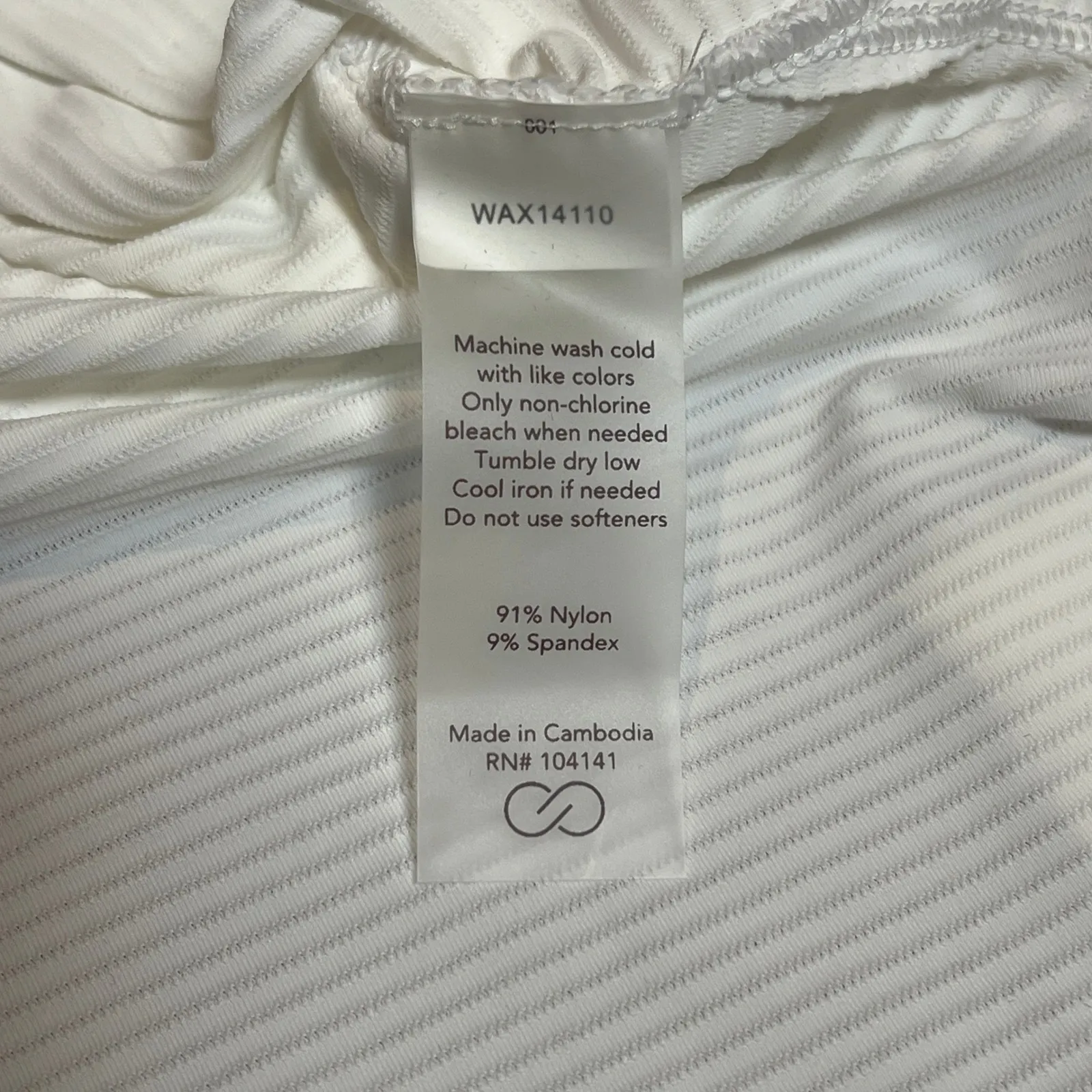 Calia White Textured Tank Top Women's Medium NWT - Image 5