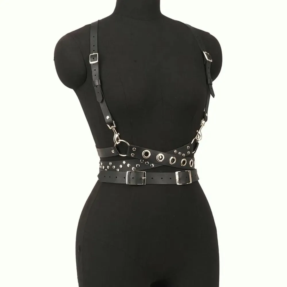 Goth Gothic Punk Grunge Alternative Bondage Harness Black - Image 8