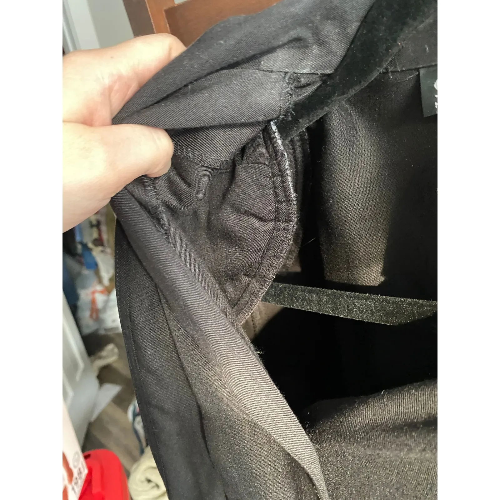 Vintage 1980s STUDIO 1 Black Button Midi Trench Dress Gothic Alt Artsy Whimsy Size L - Image 6