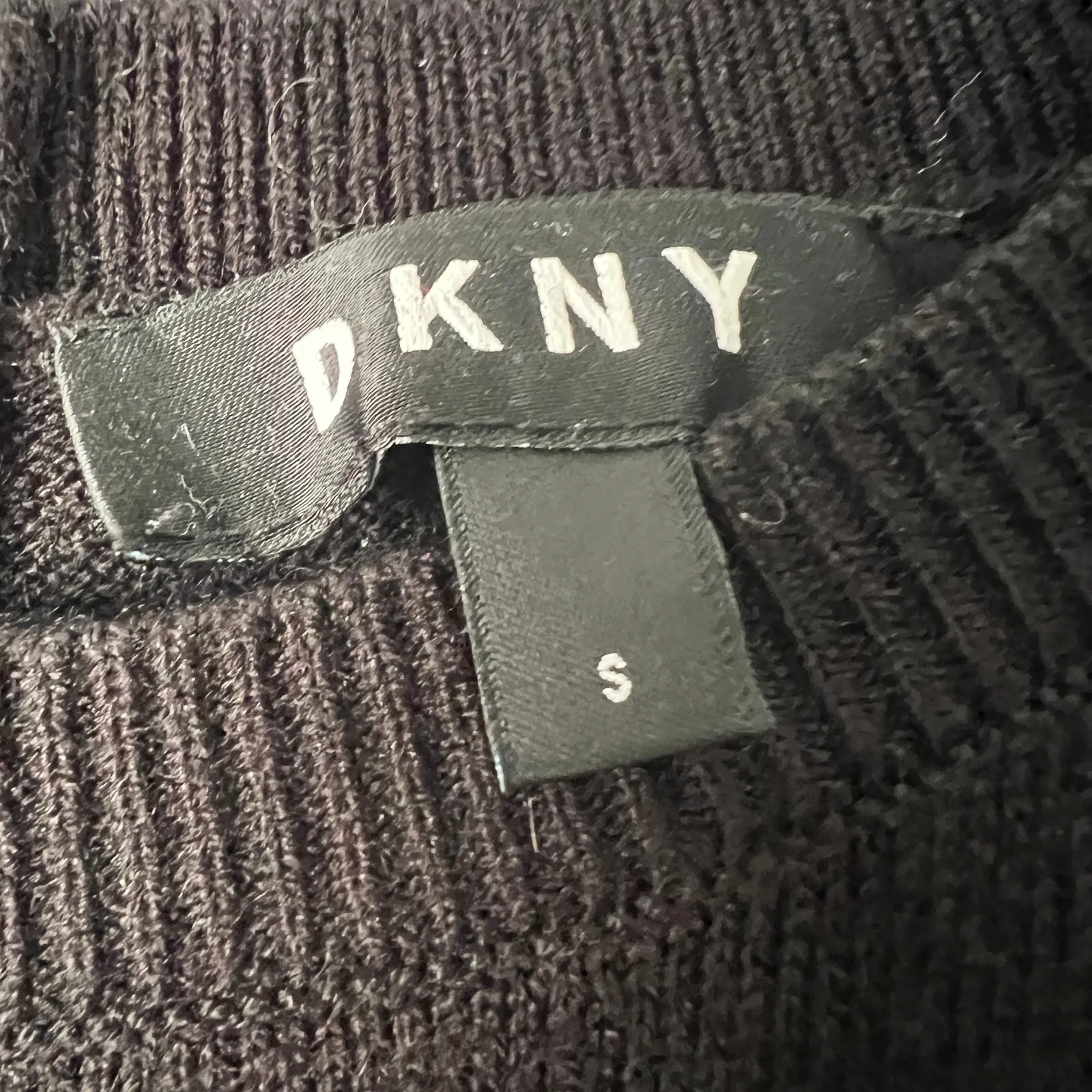 DKNY Sweater Dress Womens Small Party Cocktail Evening Modest Church Occasion - Image 2