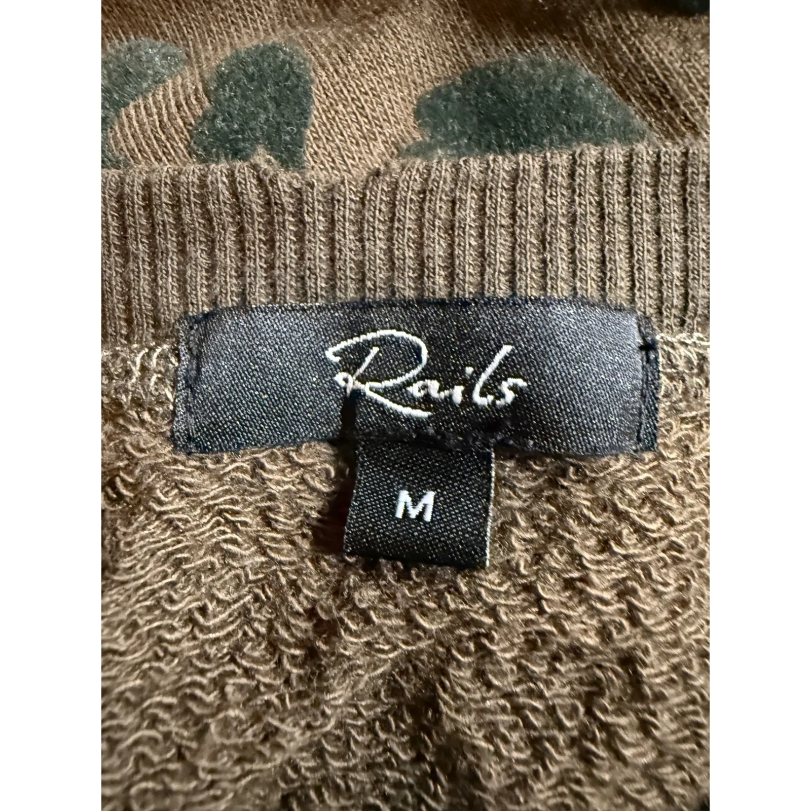 Rails Women Leopard Print Crewneck Long Sleeve Sweatshirt Top Size M - Image 5