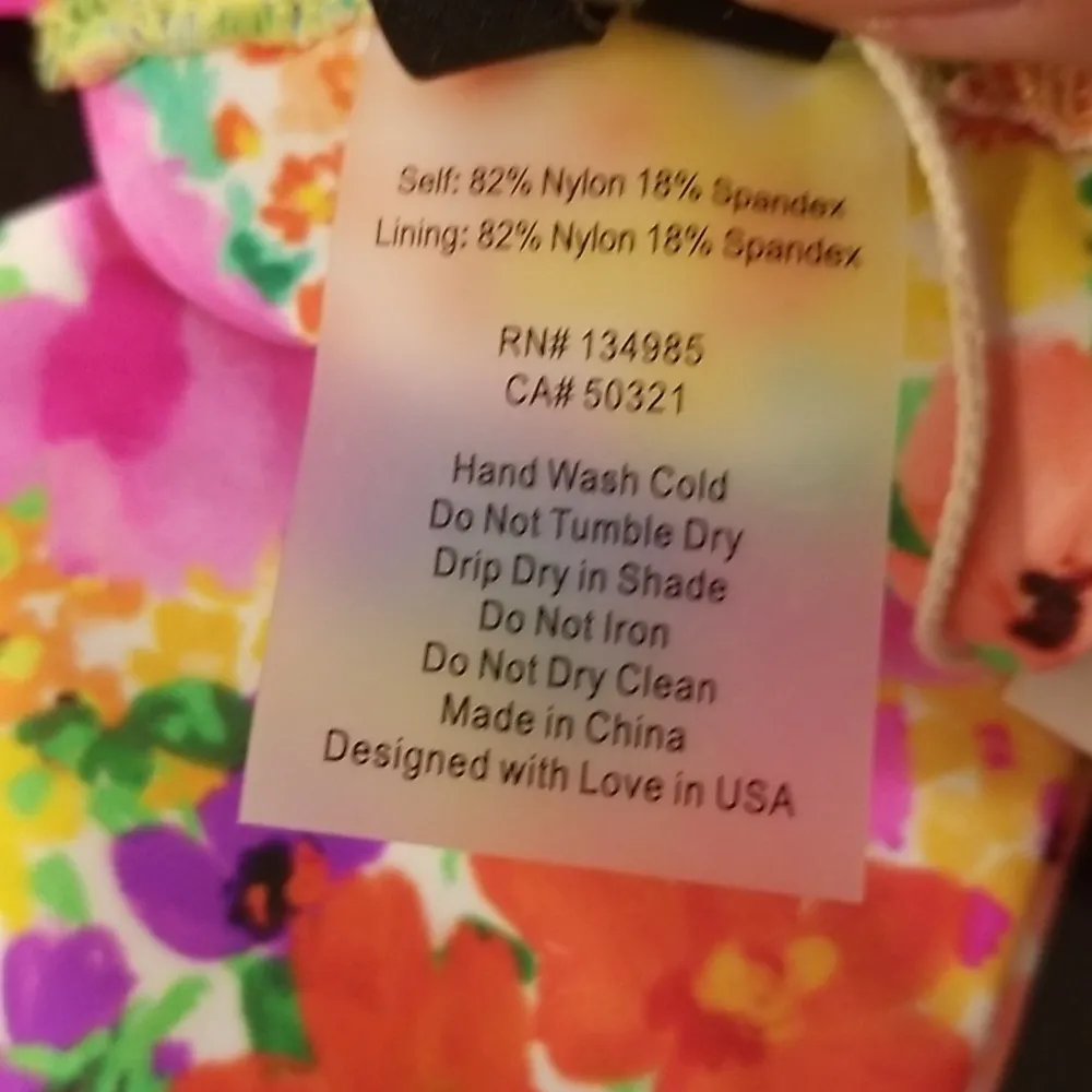 💕FOR LOVE AND LEMONS Yasmin String Bikini Bottom Watercolor Floral Print S NWT - Image 13