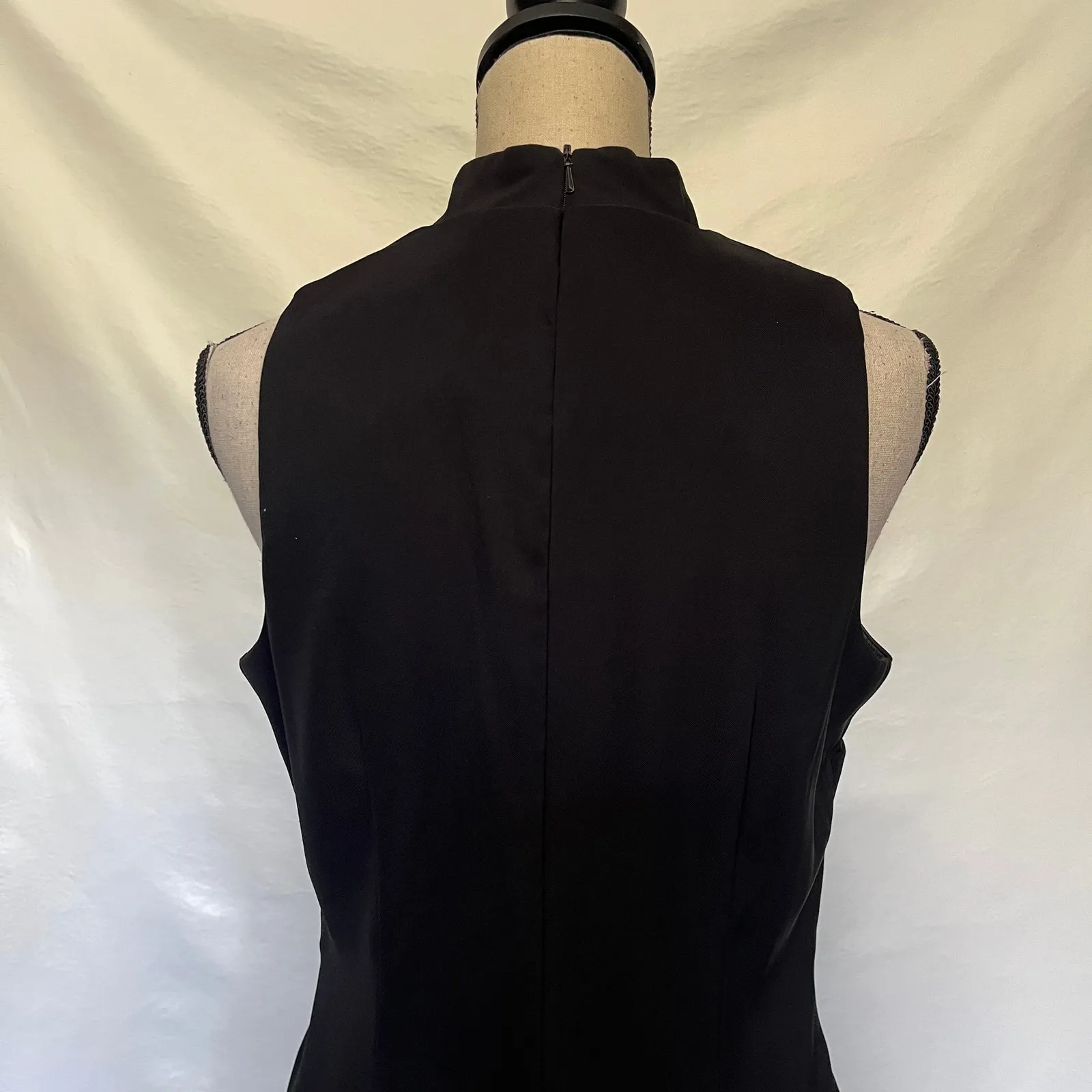 Vintage Dawn Joy 90s Sheath Dress 9/10 Goth Floral Glitter Midi Y2K Whimsigoth Black Size undefined - Image 8