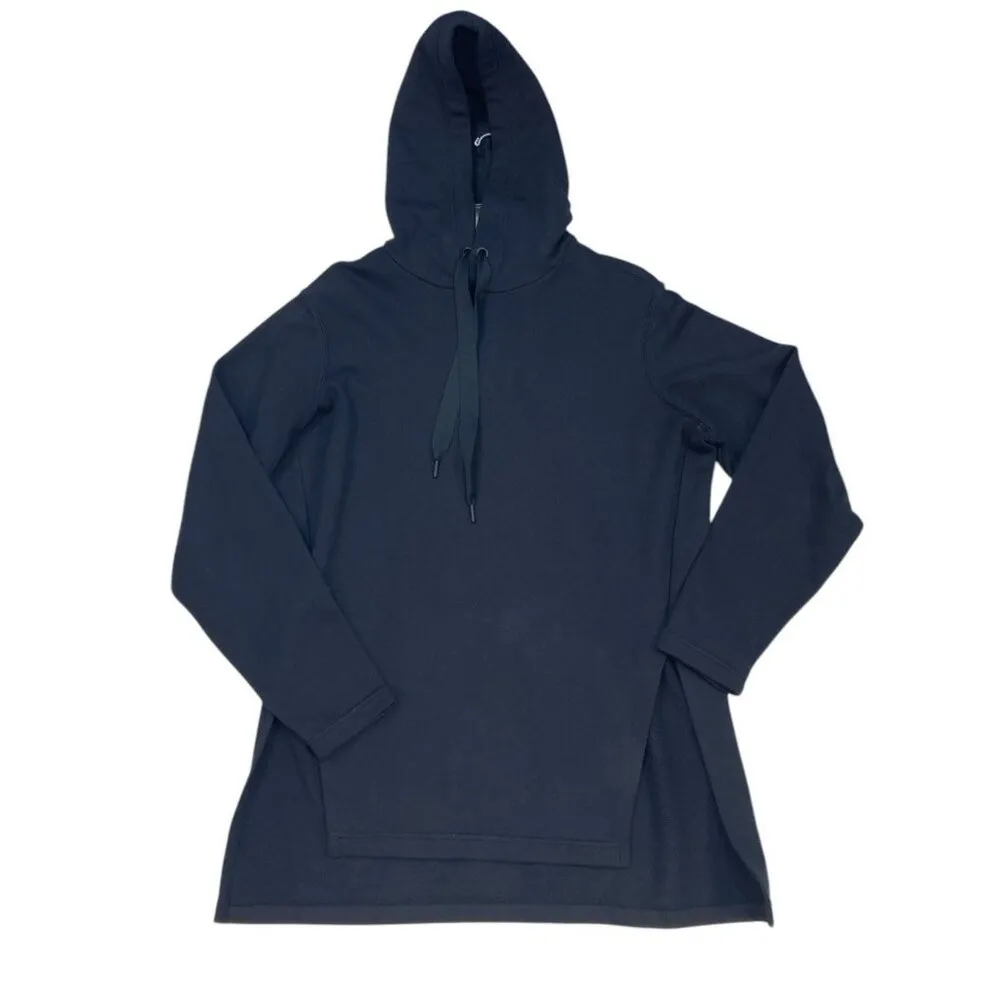 Athleta Yogi High Low Sweatshirt Jet Black Size XXS Athleisure Activewear Hood - Image 4