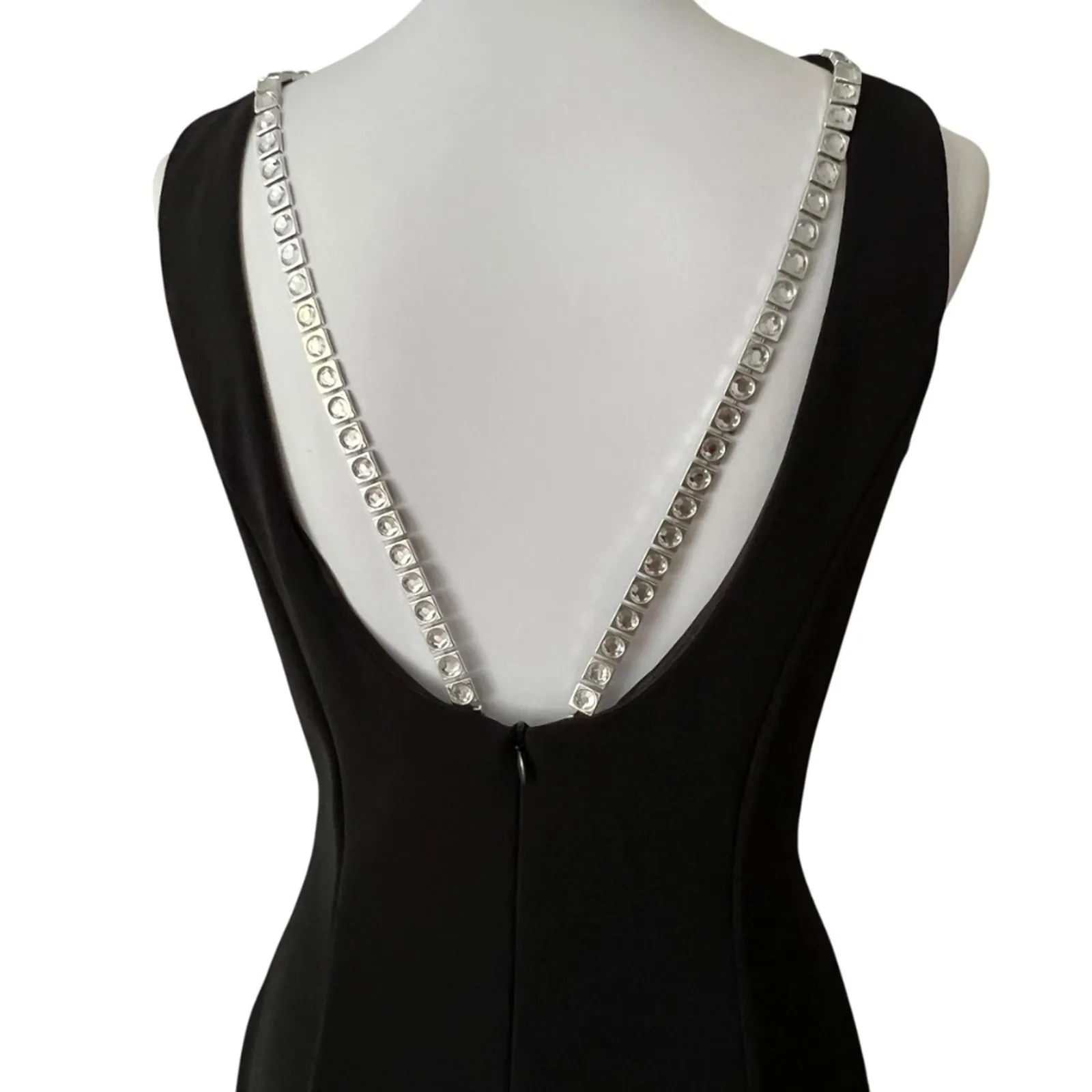 Vintage Formal Dress 8 McClintock Y2K does 60s Long Gown RARE Occasion Maxi Prom Black - Image 5