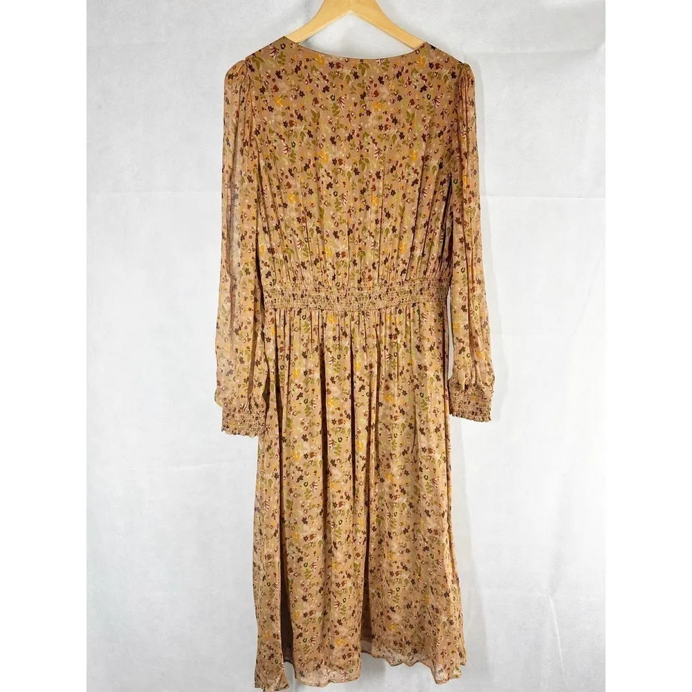 Sezane Abele Floral Midi Dress Size US 10 - Image 2